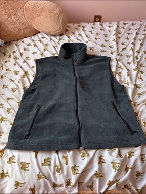 Columbia Charcoal Gray Men's Fleece Vest - Full Zip
